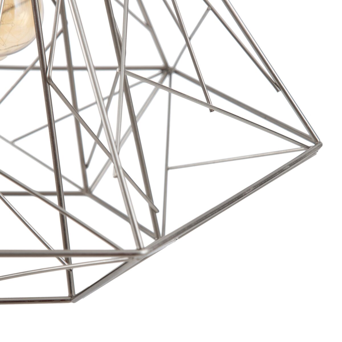Candeeiro de teto Metal Prata 35 x 35 x 45 cm